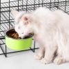 Removable Hanging Food Stainless Steel Water Bowl Cage Bowl for Dogs Cats Birds Small Animals