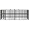 vidaXL Outdoor Dog Kennel Steel 119 ftÂ²