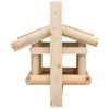 vidaXL Bird Feeder Solid Wood 13.8"x11.6"x8.3"