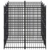 vidaXL Outdoor Dog Kennel Steel 59.5 ftÂ²