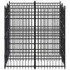 vidaXL Outdoor Dog Kennel Steel 39.7 ftÂ²