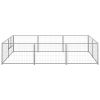 vidaXL Dog Kennel Silver 64.6 ftÂ² Steel