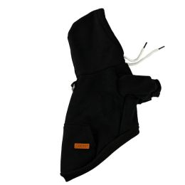 Pet Dog Fashion Simple Hooded Sweater (Option: Black-L)