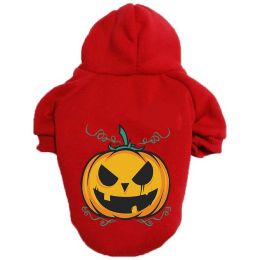 Halloween Pumpkin Dog Pattern Sweater Clothes (Option: Pumpkin Red-9XL)